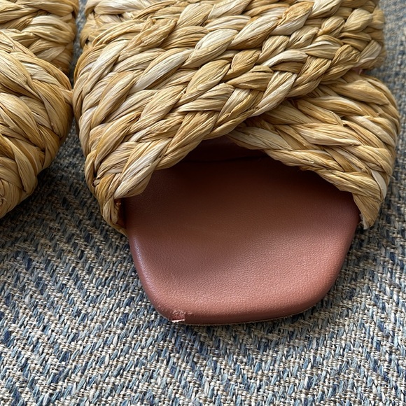 Tory Burch Leather and Raffia Sandals Flat Size:9 M - Picture 9 of 16